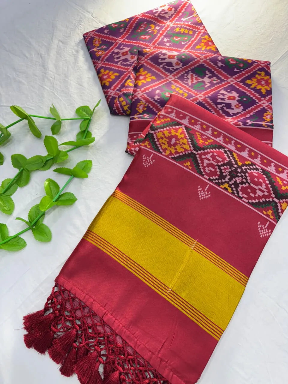 Premium Double Ikkat Patola Saree