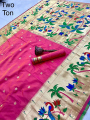Pure Soft Kanchipuram Paithani Silk Saree