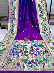 Pure Soft Kanchipuram Paithani Silk Saree