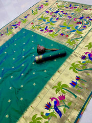 Pure Soft Kanchipuram Paithani Silk Saree