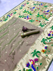 Pure Soft Kanchipuram Paithani Silk Saree