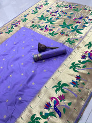 Pure Soft Kanchipuram Paithani Silk Saree