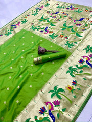 Pure Soft Kanchipuram Paithani Silk Saree