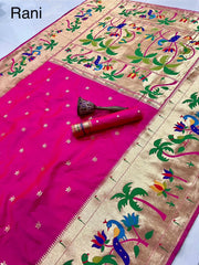 Pure Soft Kanchipuram Paithani Silk Saree