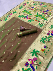 Pure Soft Kanchipuram Paithani Silk Saree