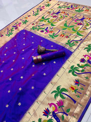 Pure Soft Kanchipuram Paithani Silk Saree