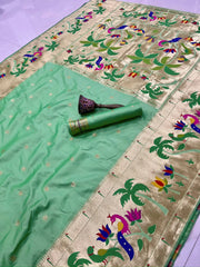 Pure Soft Kanchipuram Paithani Silk Saree