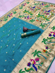 Pure Soft Kanchipuram Paithani Silk Saree