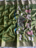 Premium Embroidery Pichwai Designer Saree