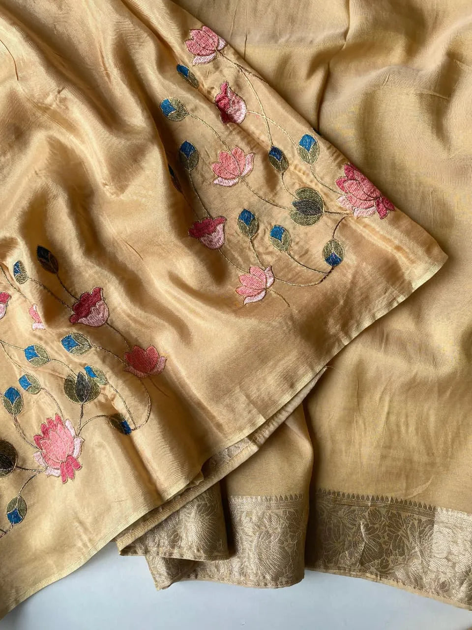 Premium Embroidery Pichwai Designer Saree