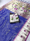 Soft Kanchipuram Tissue Paithani Lotus Silk Saree
