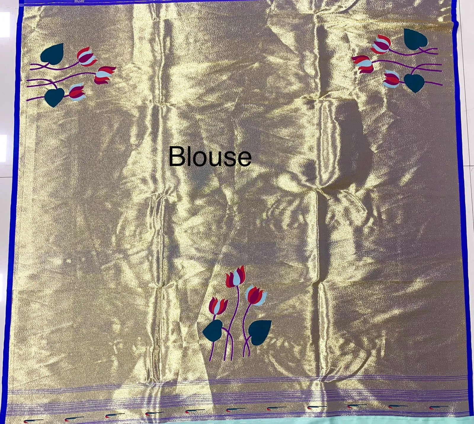 Soft Kanchipuram Tissue Paithani Lotus Silk Saree