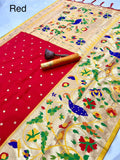Soft Kanchipuram Tissue Peacock Paithani Silk Saree