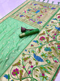 Soft Kanchipuram Tissue Peacock Paithani Silk Saree