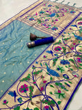 Soft Kanchipuram Tissue Peacock Paithani Silk Saree