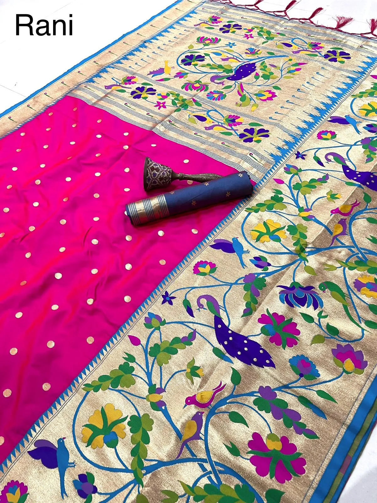 Soft Kanchipuram Tissue Peacock Paithani Silk Saree