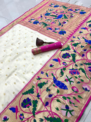 Soft Kanchipuram Tissue Peacock Paithani Silk Saree