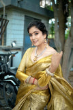 Inspired by Nita ji, Golden Tissue Silk Saree