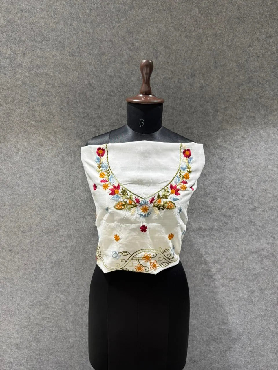 Pure Tussar Silk Embroidery Saree