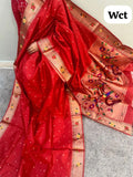 Phoolmala Paithani Soft Khadi Raw Silk Saree