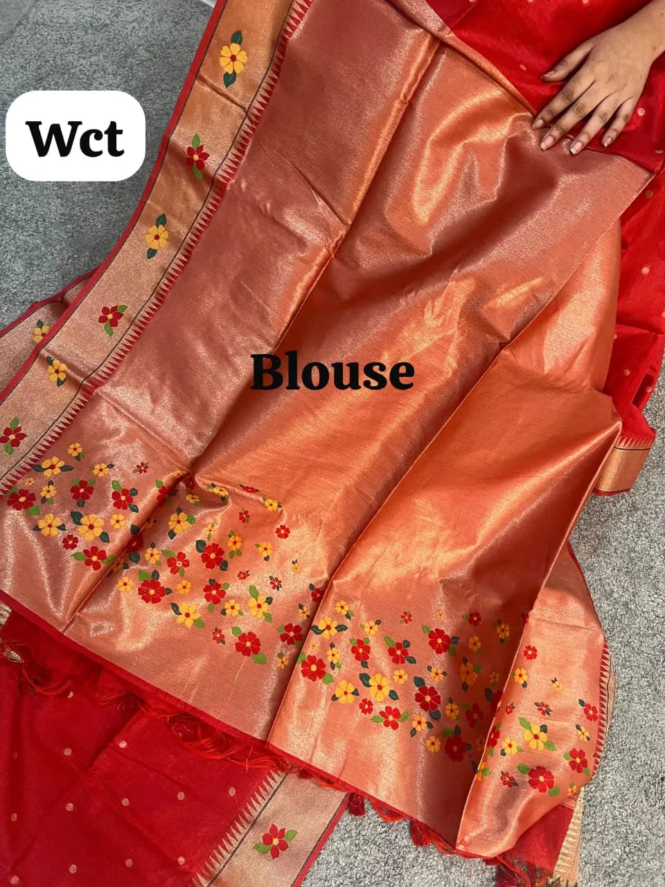 Phoolmala Paithani Soft Khadi Raw Silk Saree