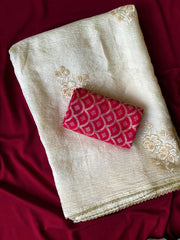 Bember Crush Hand-Embroidered Saree