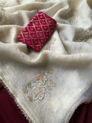 Bember Crush Hand-Embroidered Saree