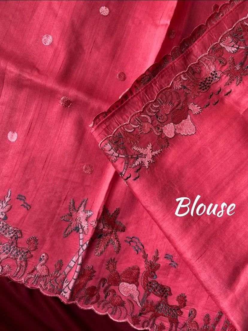 Pure Matka Silk Saree – Regal Elegance in Every Drape