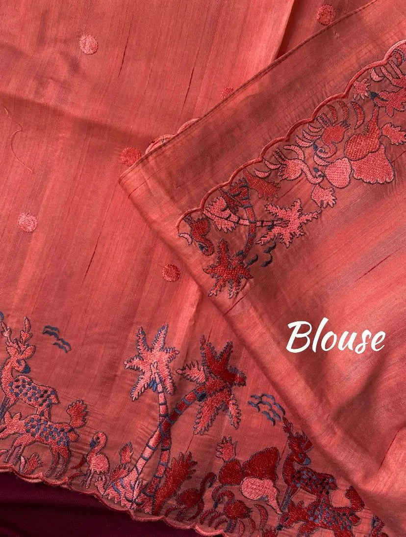 Pure Matka Silk Saree – Regal Elegance in Every Drape