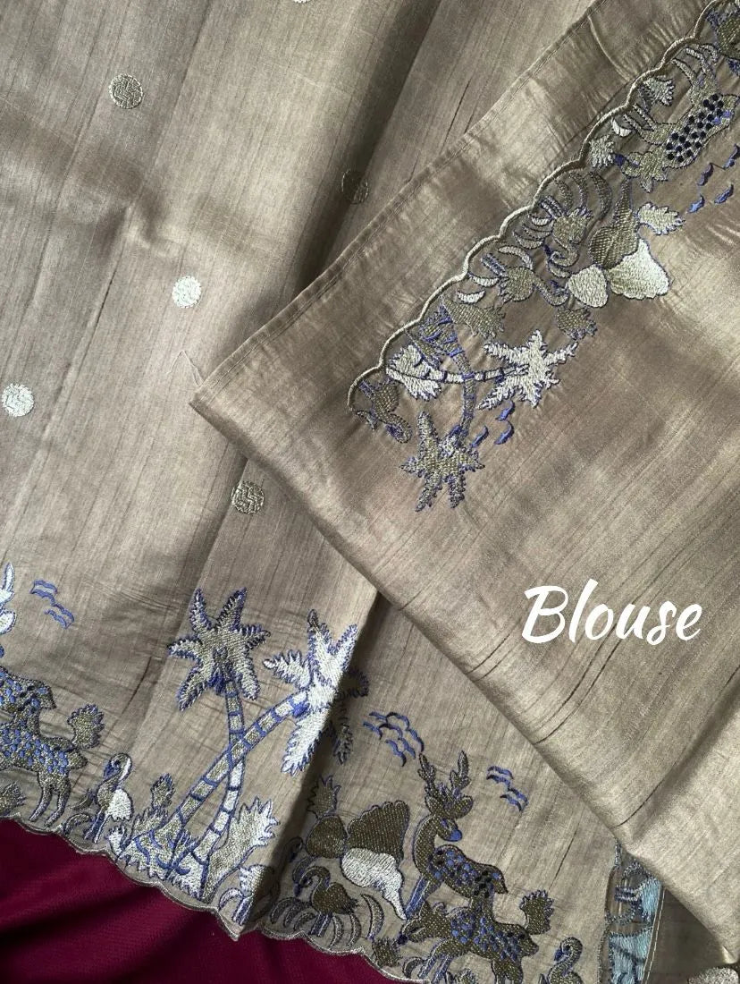 Pure Matka Silk Saree – Regal Elegance in Every Drape