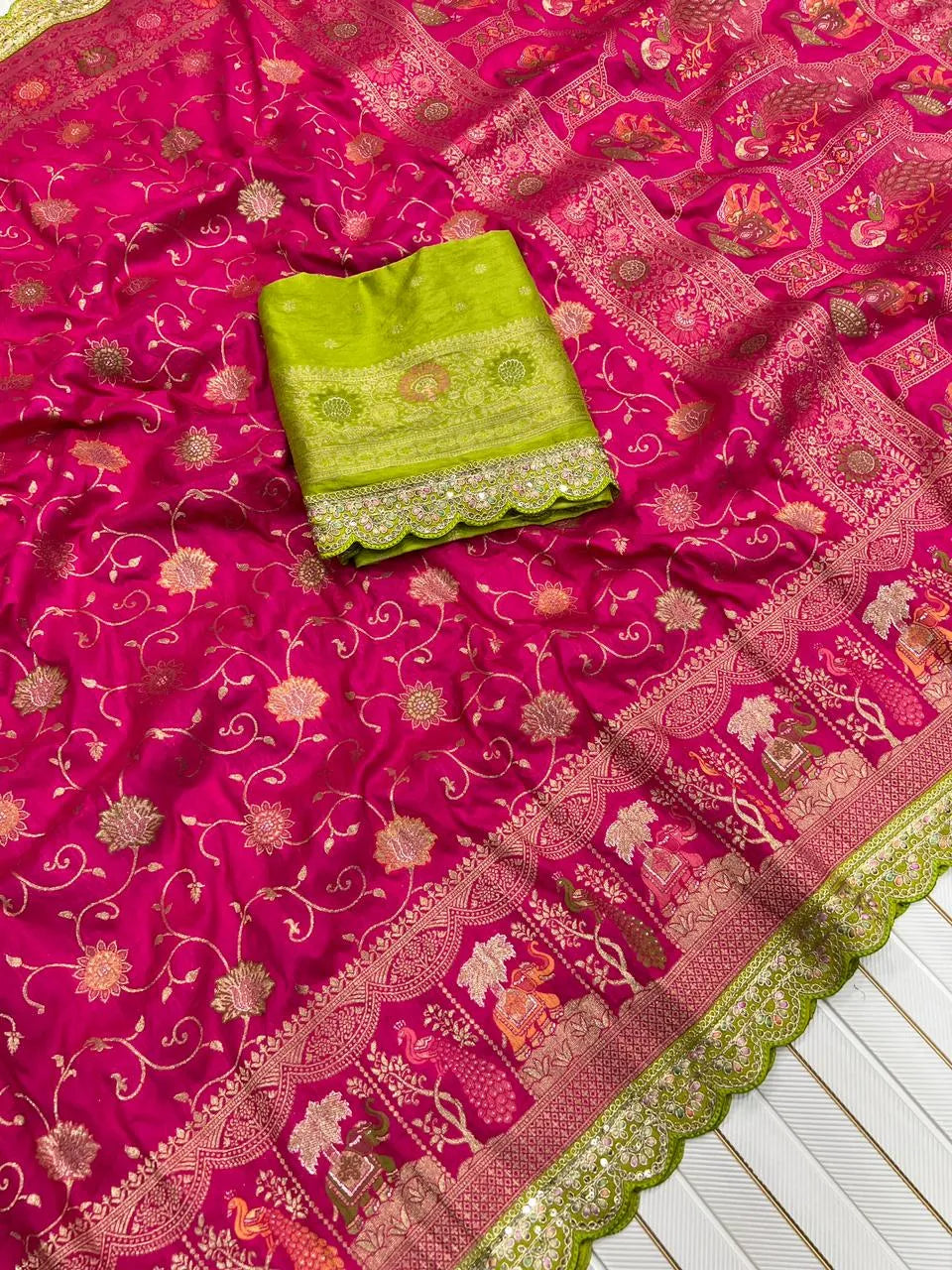 Banarasi Jaal Design Sarees – Festive & Wedding Wear