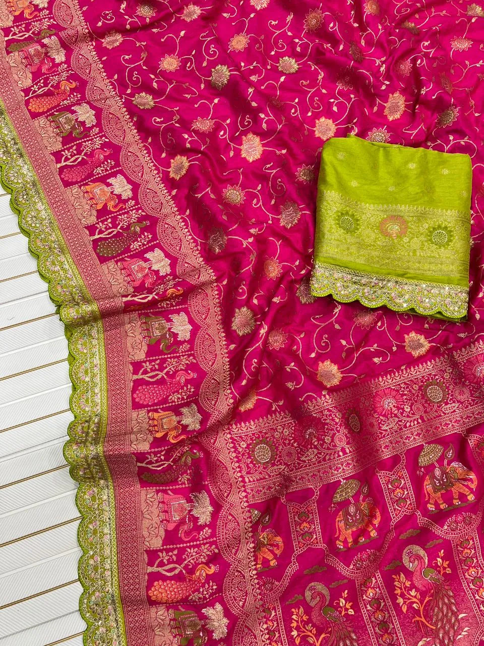 Banarasi Jaal Design Sarees – Festive & Wedding Wear
