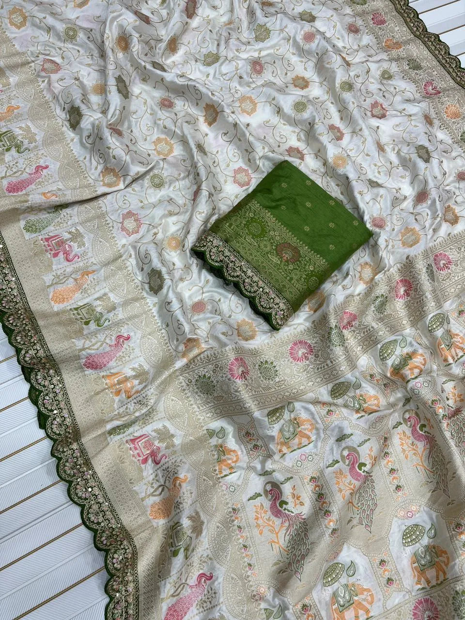 Banarasi Jaal Design Sarees – Festive & Wedding Wear