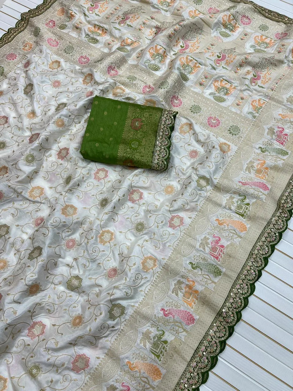 Banarasi Jaal Design Sarees – Festive & Wedding Wear