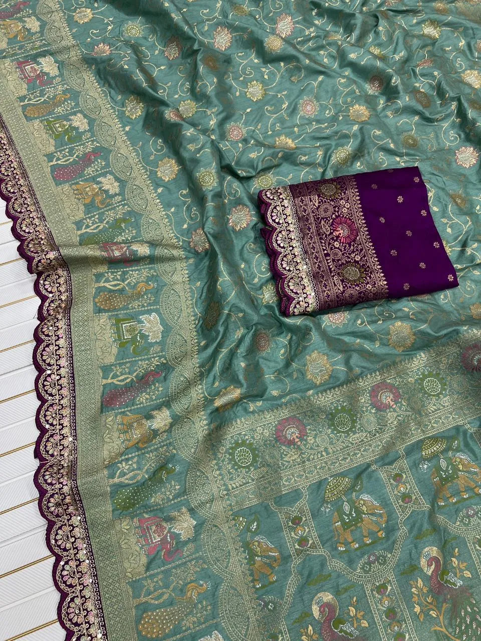 Banarasi Jaal Design Sarees – Festive & Wedding Wear