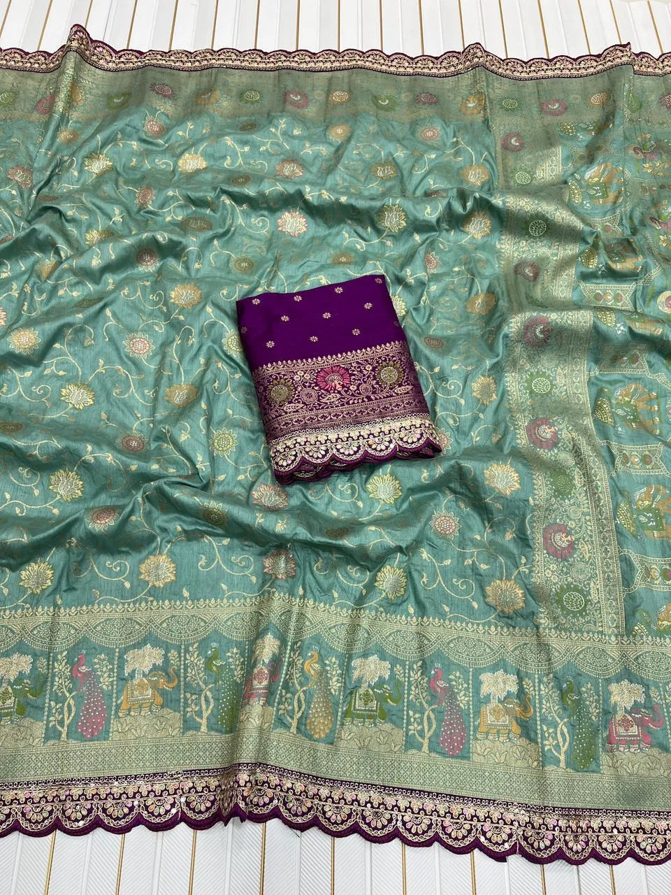 Banarasi Jaal Design Sarees – Festive & Wedding Wear