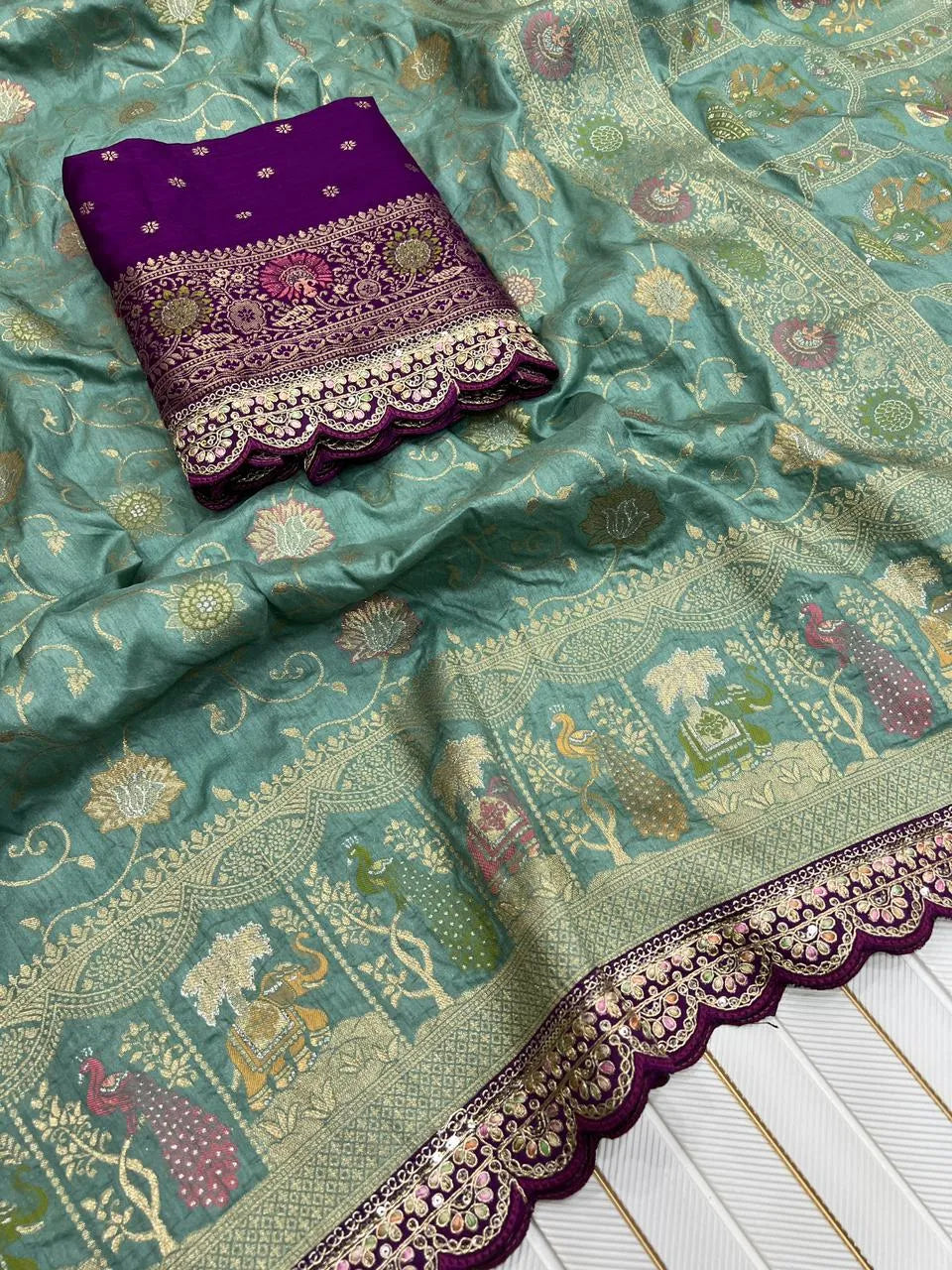 Banarasi Jaal Design Sarees – Festive & Wedding Wear