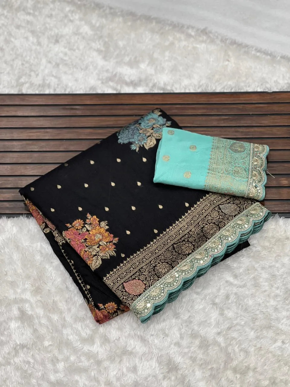 Luxury Banarasi Jaal Design Sarees