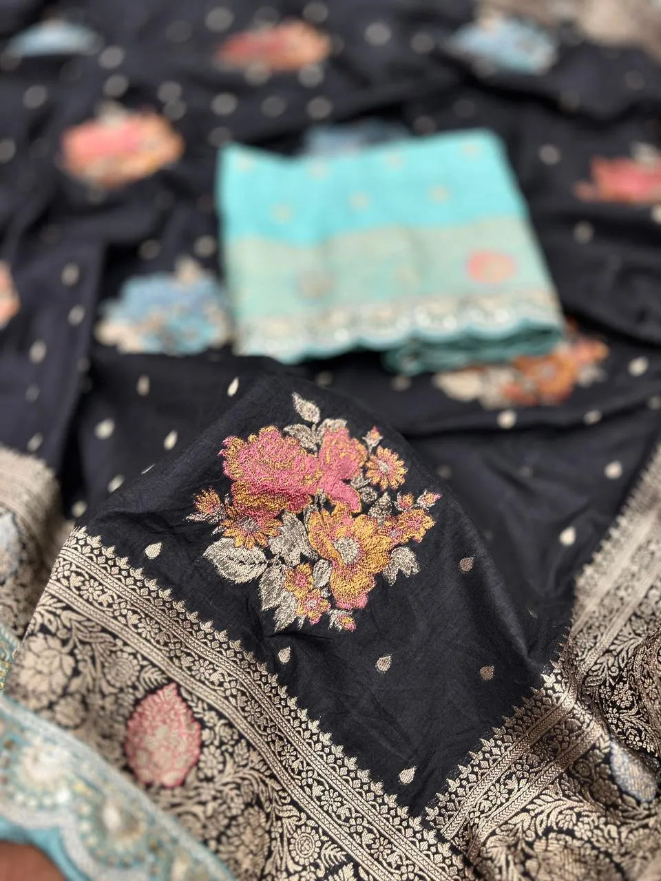 Luxury Banarasi Jaal Design Sarees