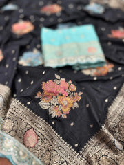 Luxury Banarasi Jaal Design Sarees