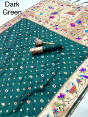 Pure Paithani Silk Sarees – Maharashtrian Elegance