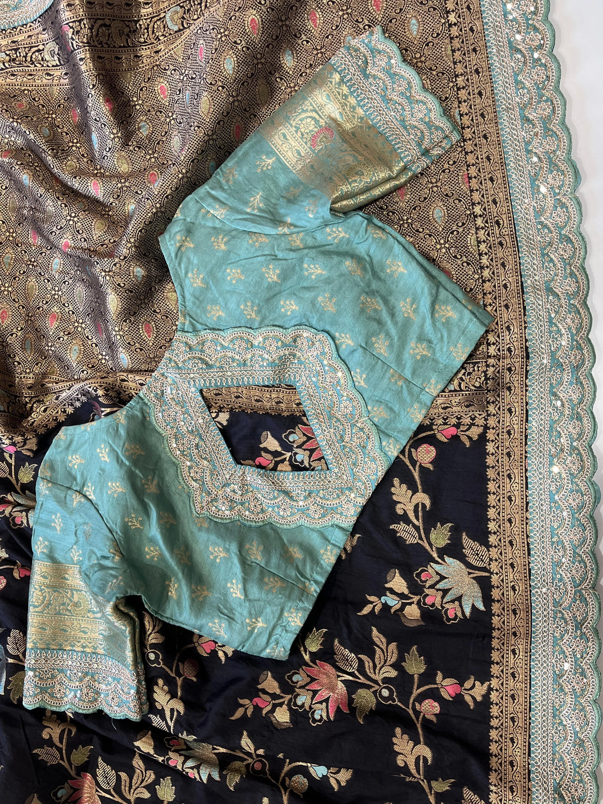 Black Banarasi Dolla Silk Saree – Makar Sankranti Special Edition