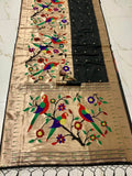 Kanchivaram Paithani Silk Big Parrot Zari Border Saree