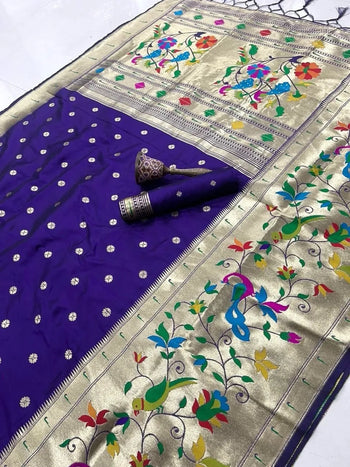 Soft Silk Broad Border Kanchivaram Paithani Saree