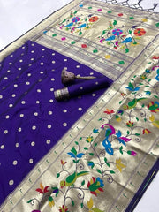 Soft Silk Broad Border Kanchivaram Paithani Saree