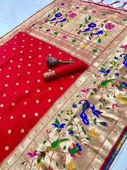 Soft Silk Broad Border Kanchivaram Paithani Saree