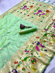 Soft Silk Broad Border Kanchivaram Paithani Saree