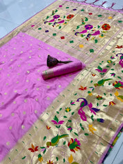 Soft Silk Broad Border Kanchivaram Paithani Saree