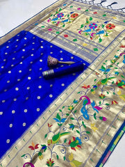 Soft Silk Broad Border Kanchivaram Paithani Saree