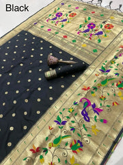 Soft Silk Broad Border Kanchivaram Paithani Saree